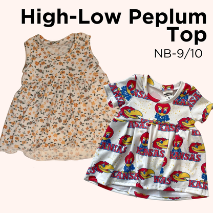 High-Low Peplum Top